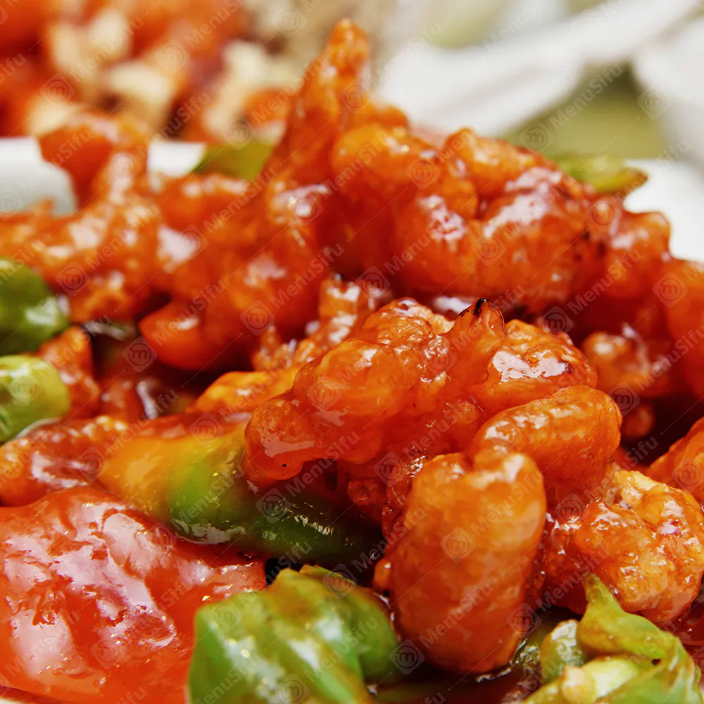 Stir-fried shrimp with pineapple and veggies at Peking Restaurant, a Chinese Restaurant in Centralia