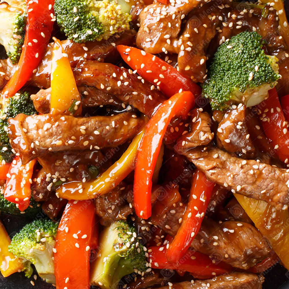Beef stir-fry with bell peppers and broccoli at Peking Restaurant, a Chinese Restaurant in Centralia